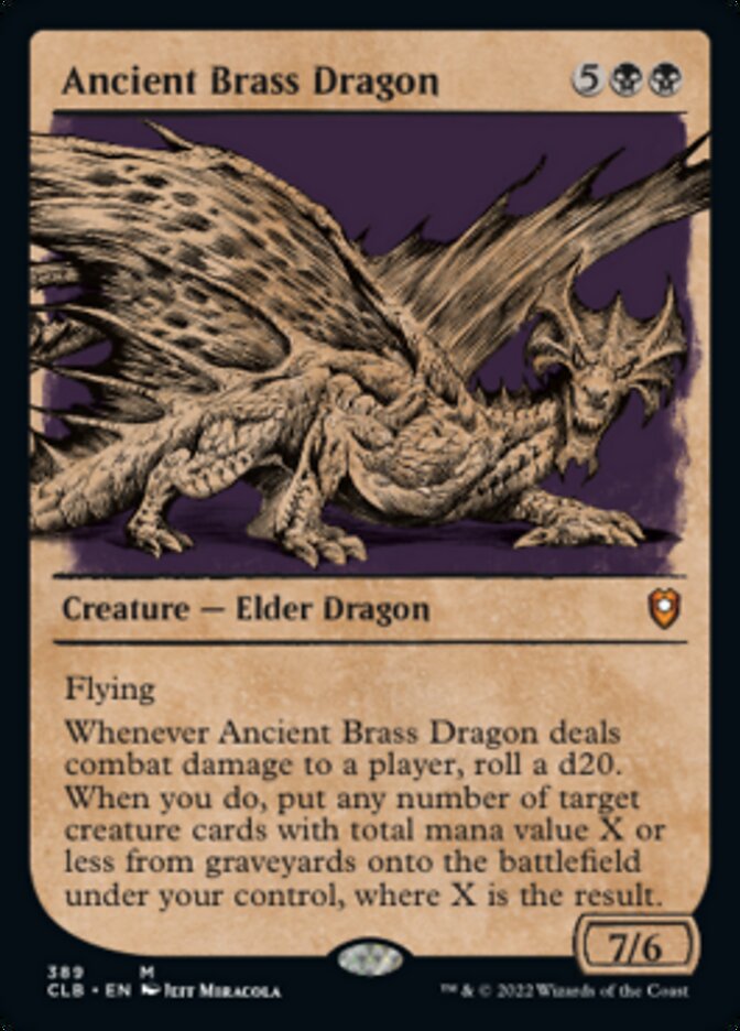 Ancient Brass Dragon (Showcase) [Commander Legends: Battle for Baldur's Gate] | Shuffle n Cut Hobbies & Games