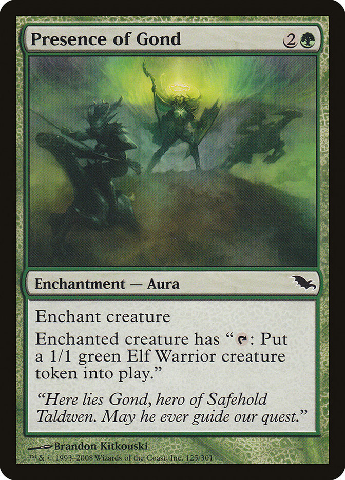 Presence of Gond [Shadowmoor] | Shuffle n Cut Hobbies & Games