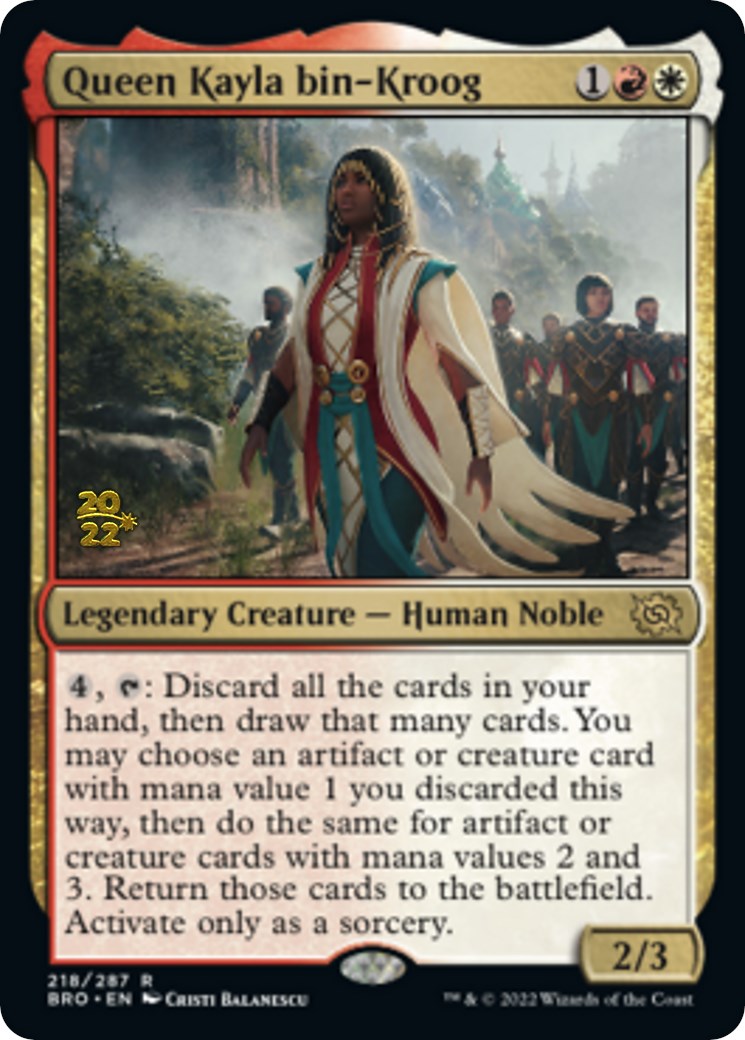 Queen Kayla bin-Kroog [The Brothers' War Prerelease Promos] | Shuffle n Cut Hobbies & Games