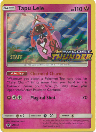 Tapu Lele (SM152) (Staff Prerelease Promo) [Sun & Moon: Black Star Promos] | Shuffle n Cut Hobbies & Games