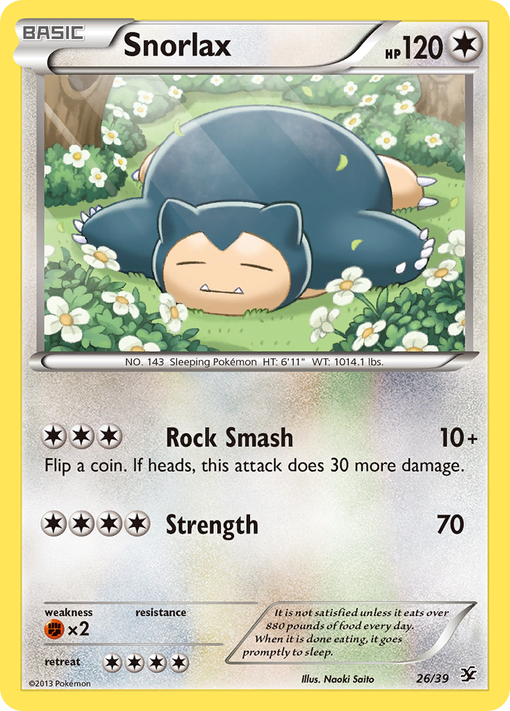 Snorlax (26/39) [XY: Kalos Starter Set] | Shuffle n Cut Hobbies & Games