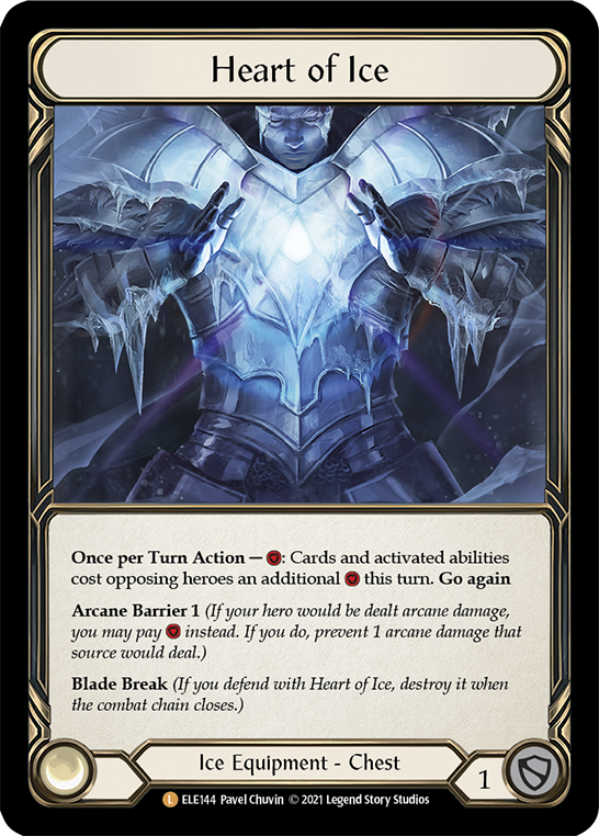 Heart of Ice [ELE144] (Tales of Aria)  1st Edition Cold Foil | Shuffle n Cut Hobbies & Games