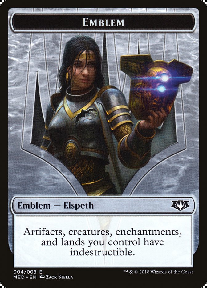 Elspeth, Knight-Errant Emblem [Mythic Edition Tokens] | Shuffle n Cut Hobbies & Games