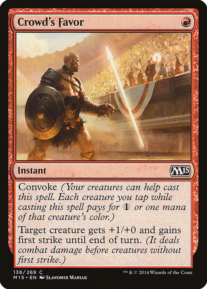 Crowd's Favor [Magic 2015] | Shuffle n Cut Hobbies & Games