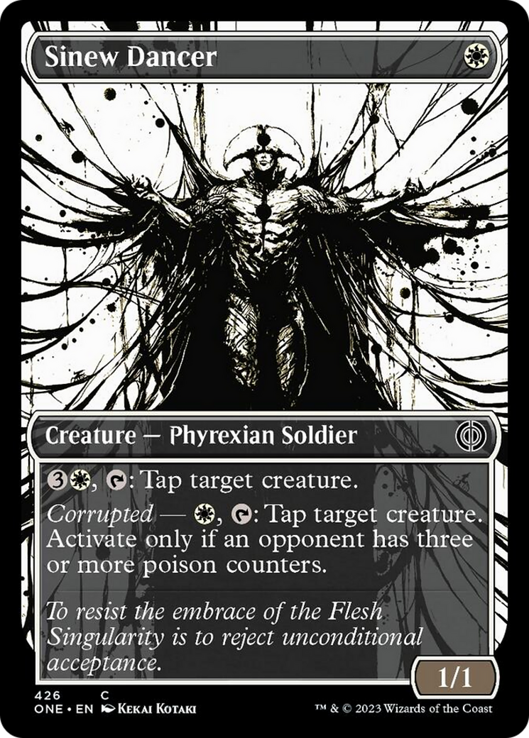 Sinew Dancer (Showcase Ichor Step-and-Compleat Foil) [Phyrexia: All Will Be One] | Shuffle n Cut Hobbies & Games