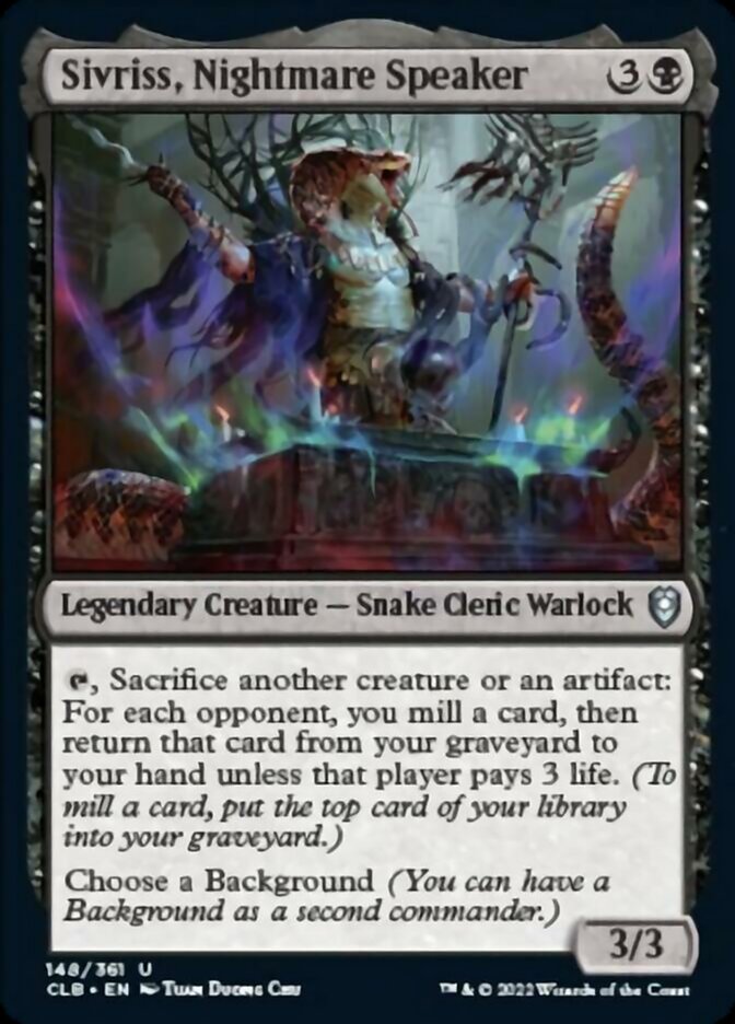 Sivriss, Nightmare Speaker [Commander Legends: Battle for Baldur's Gate] | Shuffle n Cut Hobbies & Games