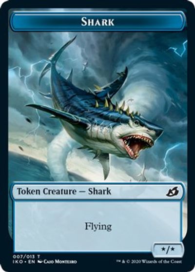 Angel Warrior // Shark Double-Sided Token [Challenger Decks 2021 Tokens] | Shuffle n Cut Hobbies & Games
