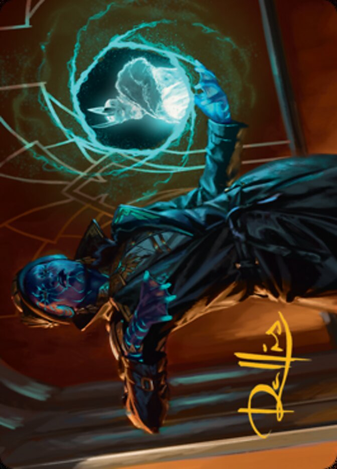Kamiz, Obscura Oculus Art Card (Gold-Stamped Signature) [Streets of New Capenna Art Series] | Shuffle n Cut Hobbies & Games