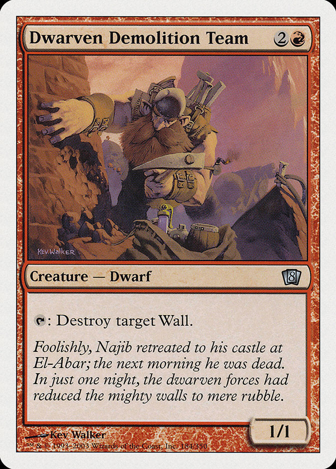 Dwarven Demolition Team [Eighth Edition] | Shuffle n Cut Hobbies & Games
