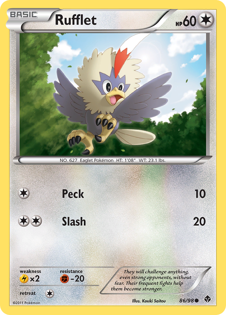 Rufflet (86/98) [Black & White: Emerging Powers] | Shuffle n Cut Hobbies & Games