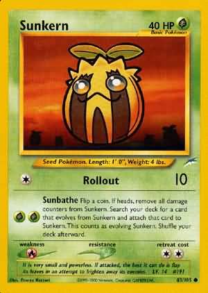 Sunkern (83/105) [Neo Destiny Unlimited] | Shuffle n Cut Hobbies & Games