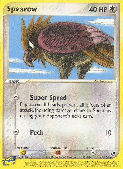 Spearow (81/100) [EX: Sandstorm] | Shuffle n Cut Hobbies & Games