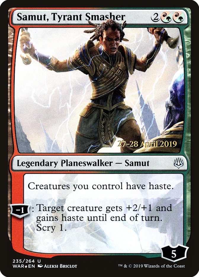 Samut, Tyrant Smasher [War of the Spark Prerelease Promos] | Shuffle n Cut Hobbies & Games