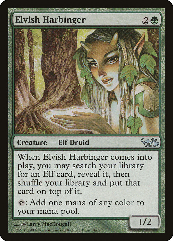 Elvish Harbinger [Duel Decks: Elves vs. Goblins] | Shuffle n Cut Hobbies & Games