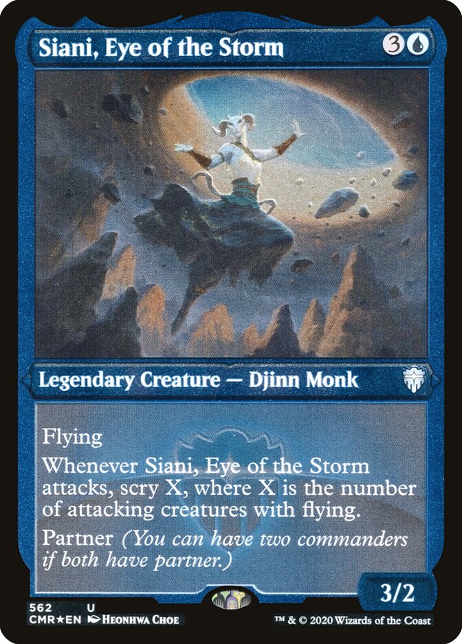Siani, Eye of the Storm (Etched) [Commander Legends] | Shuffle n Cut Hobbies & Games