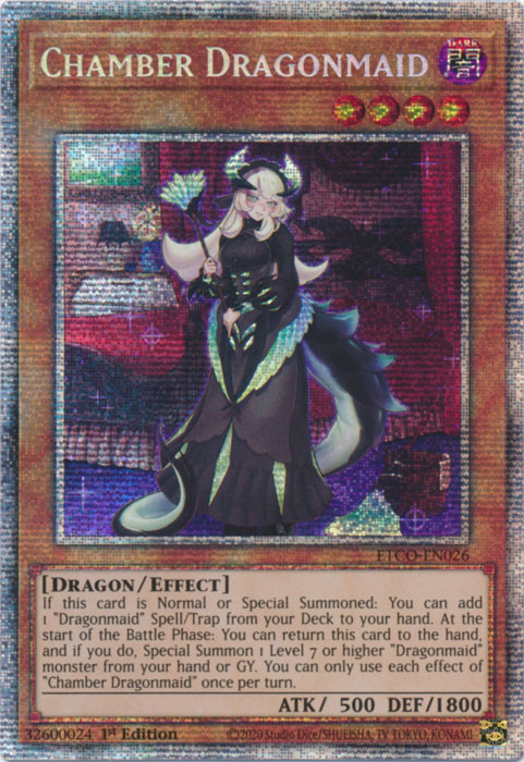 Chamber Dragonmaid [ETCO-EN026] Starlight Rare | Shuffle n Cut Hobbies & Games