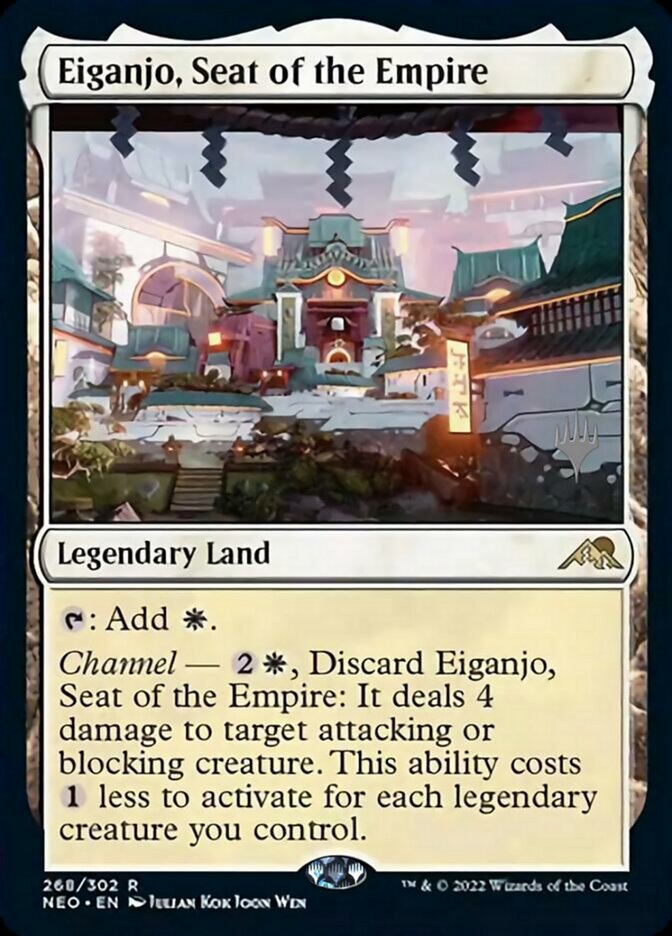 Eiganjo, Seat of the Empire (Promo Pack) [Kamigawa: Neon Dynasty Promos] | Shuffle n Cut Hobbies & Games