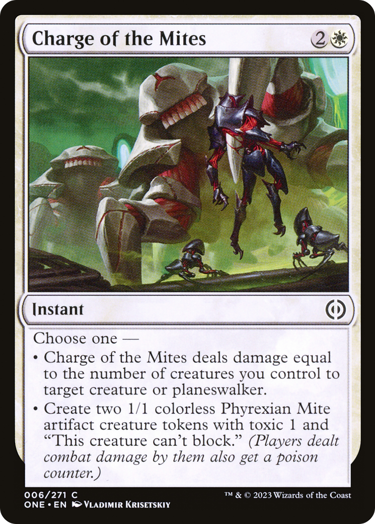 Charge of the Mites [Phyrexia: All Will Be One] | Shuffle n Cut Hobbies & Games