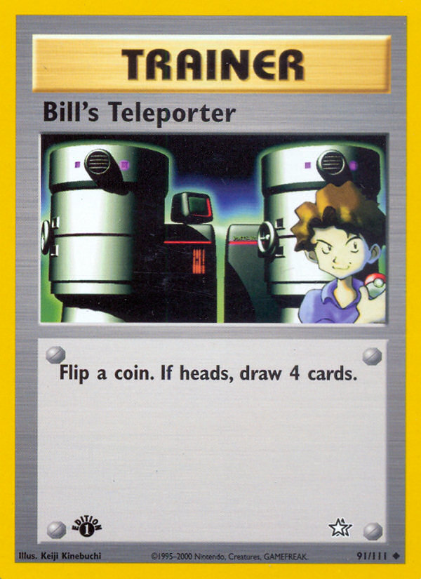 Bill's Teleporter (91/111) [Neo Genesis 1st Edition] | Shuffle n Cut Hobbies & Games