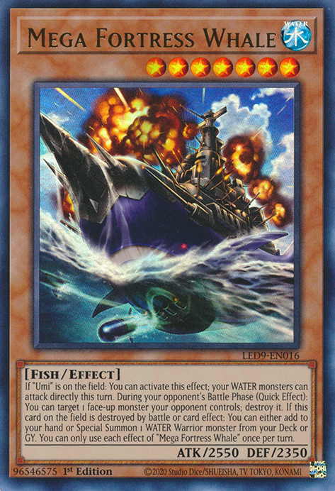 Mega Fortress Whale [LED9-EN016] Ultra Rare | Shuffle n Cut Hobbies & Games