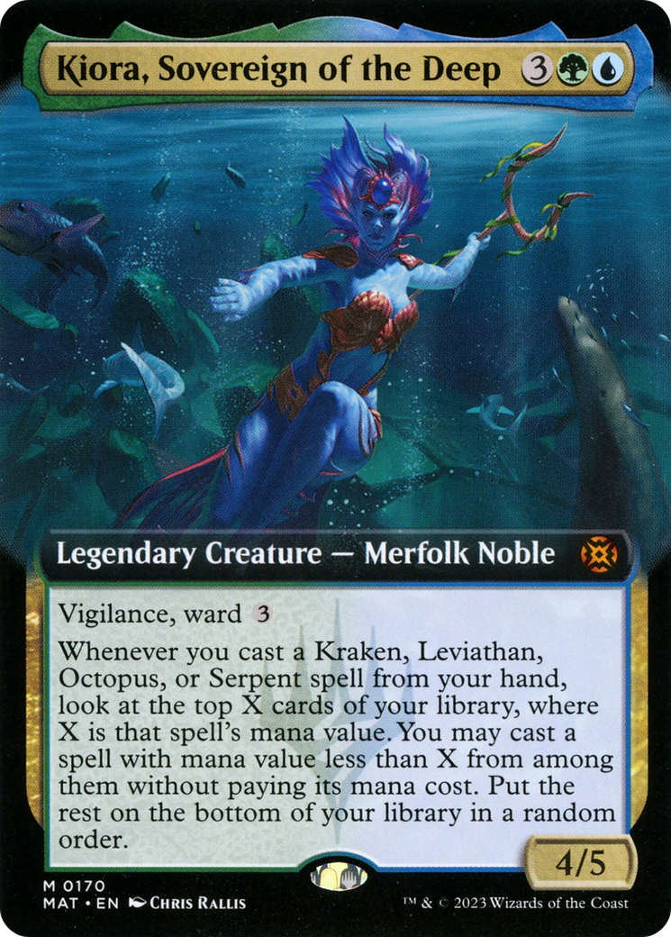 Kiora, Sovereign of the Deep (Extended Art) [March of the Machine: The Aftermath] | Shuffle n Cut Hobbies & Games