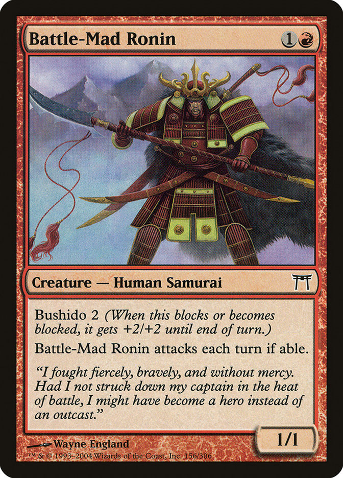 Battle-Mad Ronin [Champions of Kamigawa] | Shuffle n Cut Hobbies & Games