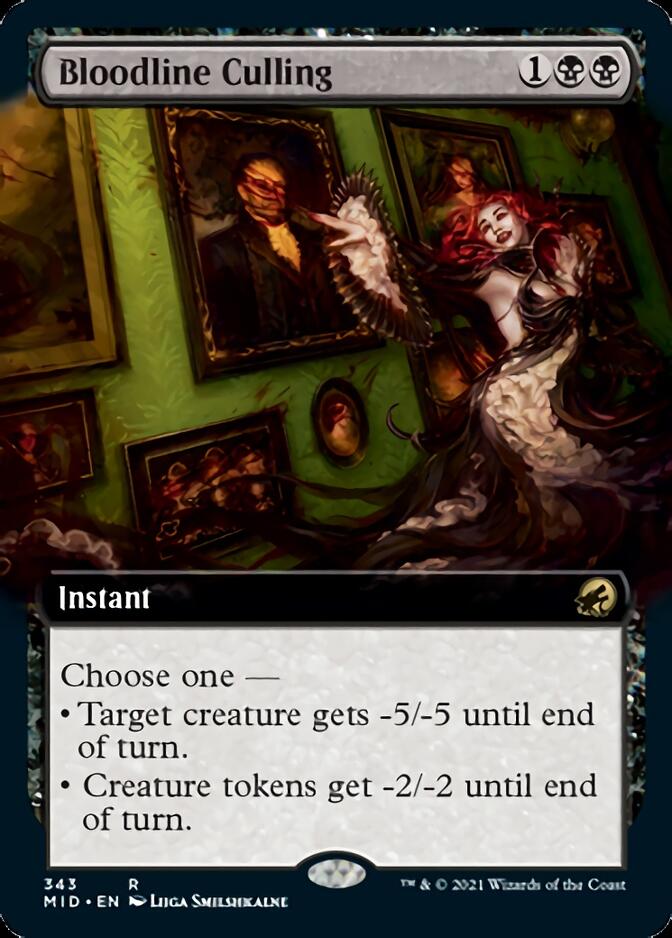 Bloodline Culling (Extended Art) [Innistrad: Midnight Hunt] | Shuffle n Cut Hobbies & Games