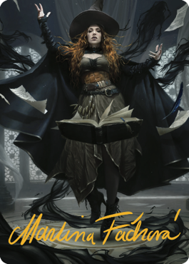Tasha, the Witch Queen Art Card (41) (Gold-Stamped Signature) [Commander Legends: Battle for Baldur's Gate Art Series] | Shuffle n Cut Hobbies & Games