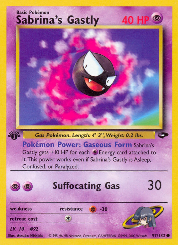 Sabrina's Gastly (97/132) [Gym Challenge 1st Edition] | Shuffle n Cut Hobbies & Games
