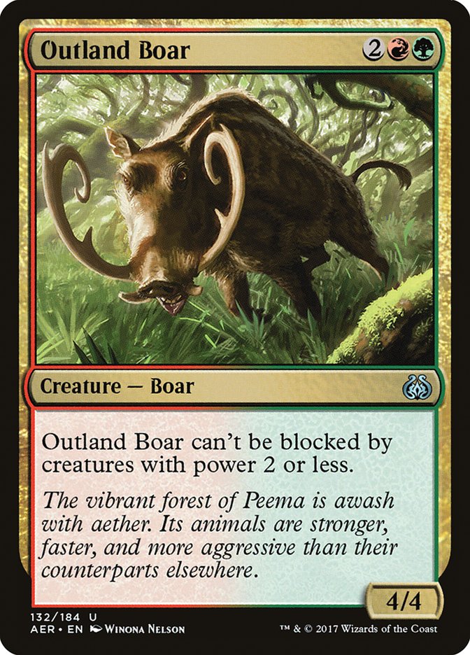 Outland Boar [Aether Revolt] | Shuffle n Cut Hobbies & Games