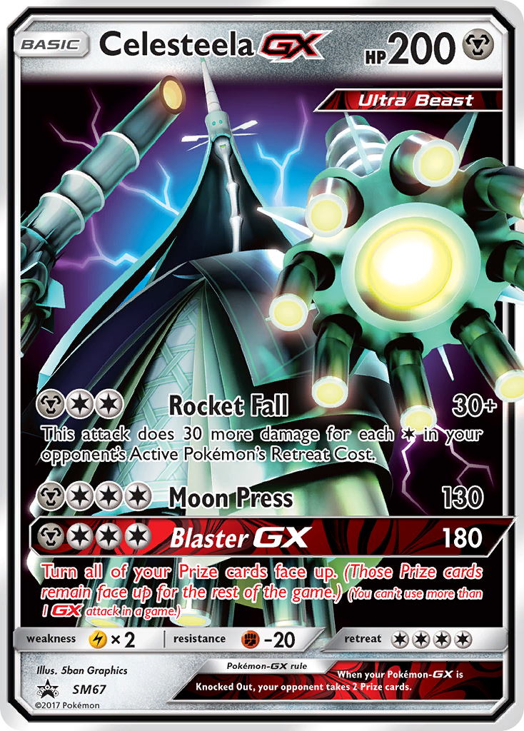 Celesteela GX (SM67) [Sun & Moon: Black Star Promos] | Shuffle n Cut Hobbies & Games