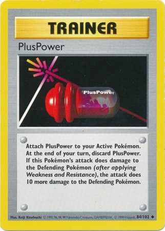 PlusPower (84/102) [Base Set Shadowless Unlimited] | Shuffle n Cut Hobbies & Games