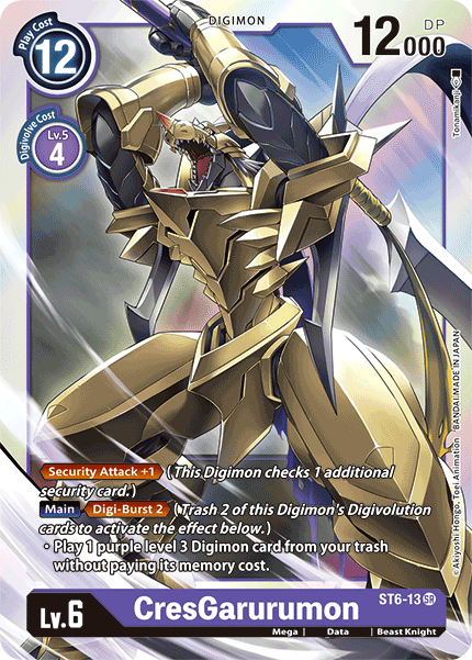 CresGarurumon [ST6-13] [Starter Deck: Venomous Violet] | Shuffle n Cut Hobbies & Games