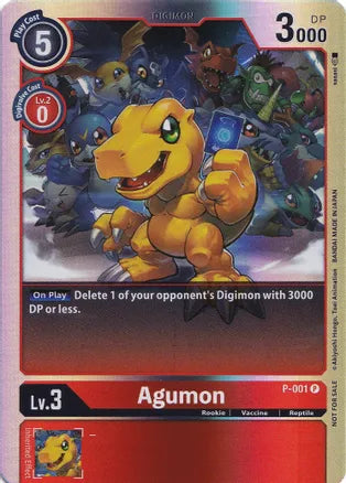 P-001: Agumon (Promotion Pack Ver 0.0 Special Edition) | Shuffle n Cut Hobbies & Games
