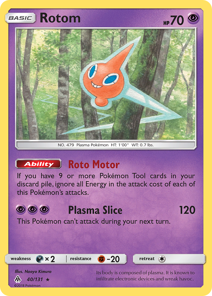 Rotom (40/131) [Sun & Moon: Forbidden Light] | Shuffle n Cut Hobbies & Games