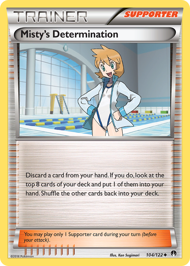 Misty's Determination (104/122) [XY: BREAKpoint] | Shuffle n Cut Hobbies & Games