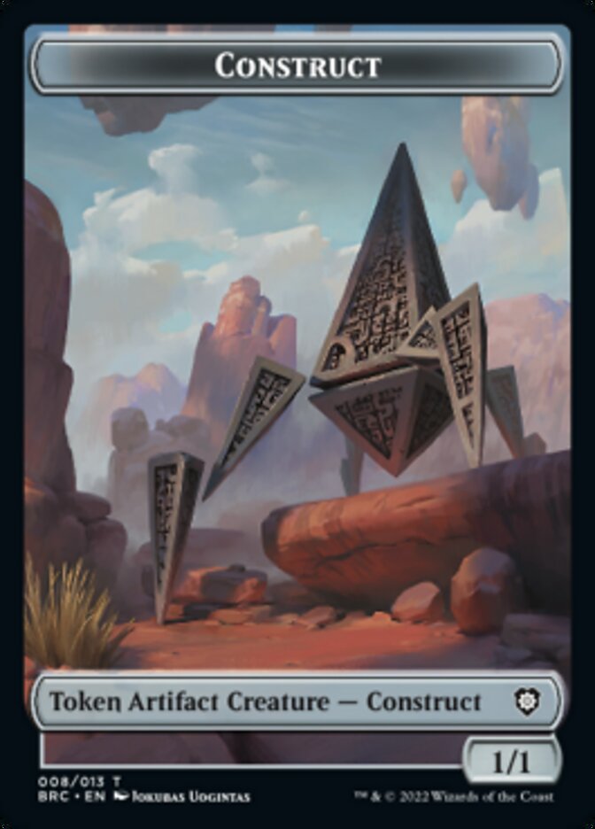Construct (008) // Phyrexian Myr Double-Sided Token [The Brothers' War Commander Tokens] | Shuffle n Cut Hobbies & Games