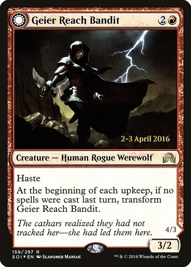 Geier Reach Bandit // Vildin-Pack Alpha [Shadows over Innistrad Prerelease Promos] | Shuffle n Cut Hobbies & Games