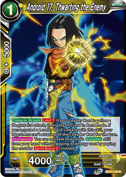 Android 17, Thwarting the Enemy (BT14-109) [Cross Spirits] | Shuffle n Cut Hobbies & Games