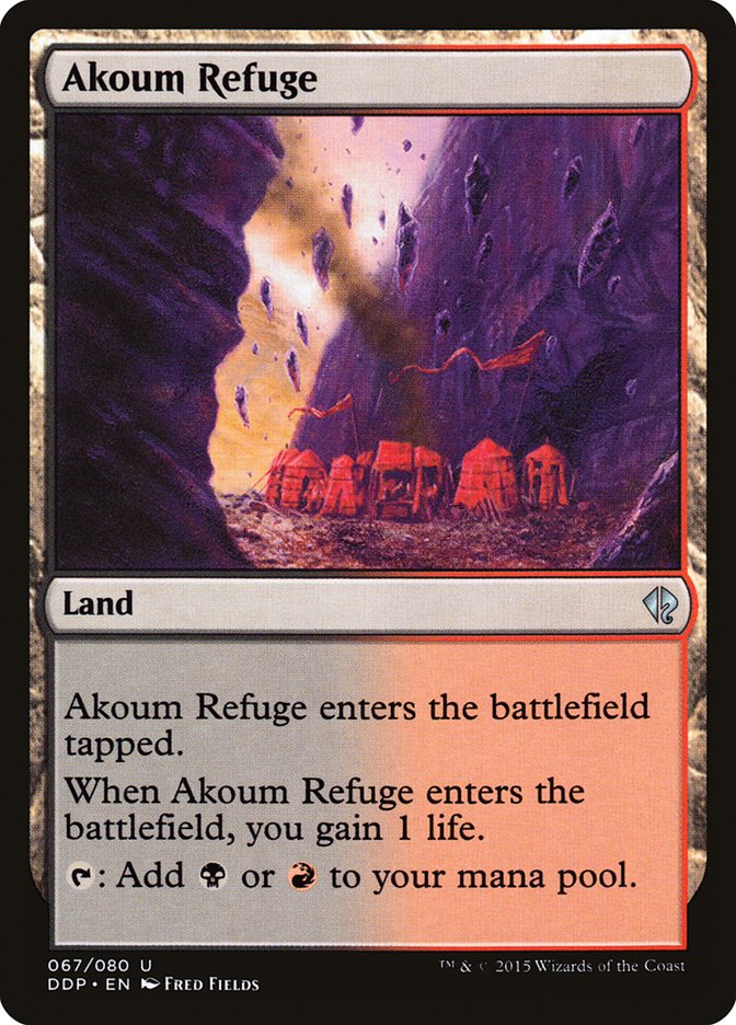 Akoum Refuge [Duel Decks: Zendikar vs. Eldrazi] | Shuffle n Cut Hobbies & Games