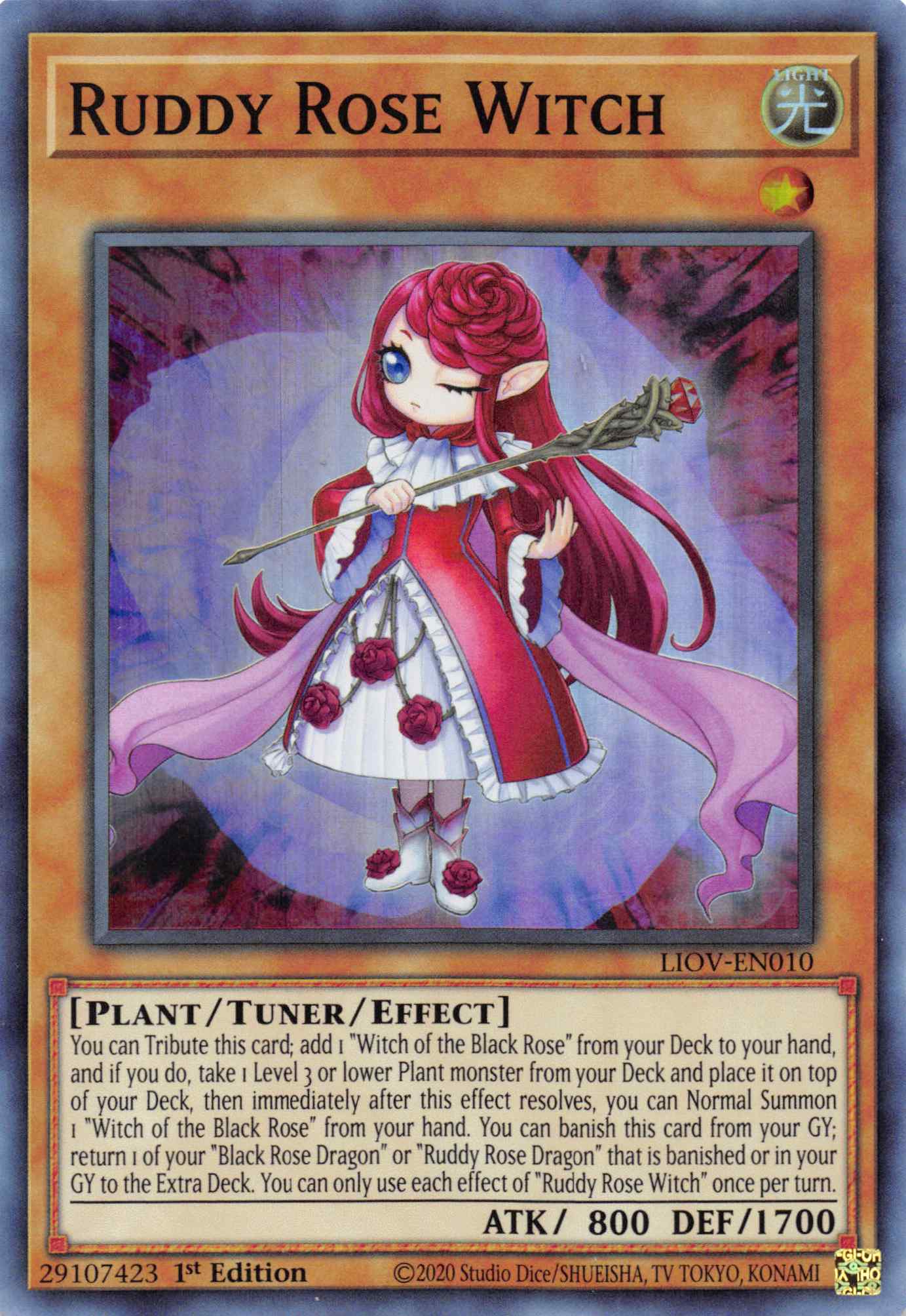 Ruddy Rose Witch [LIOV-EN010] Super Rare | Shuffle n Cut Hobbies & Games
