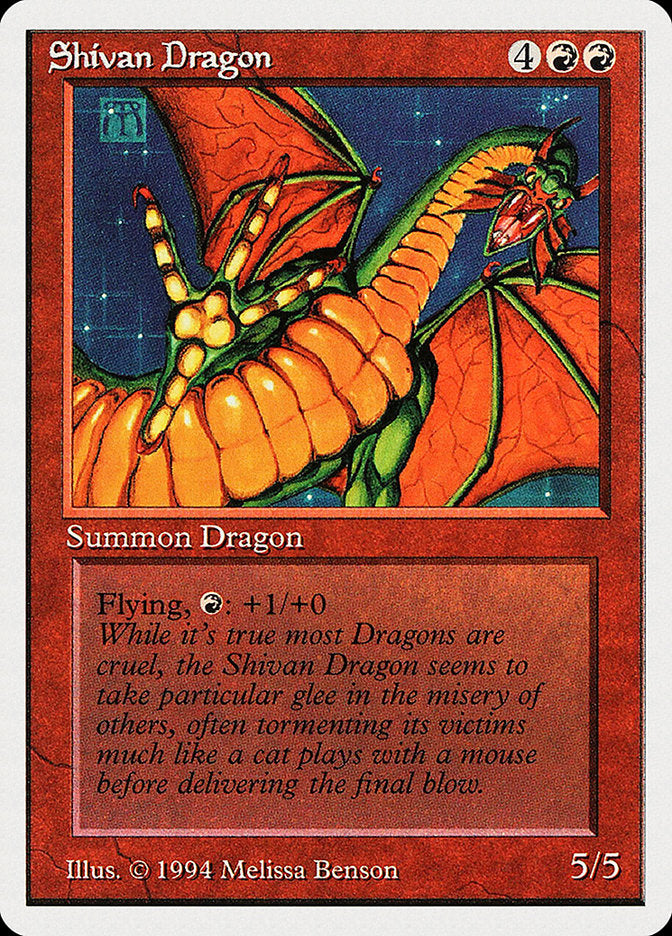 Shivan Dragon [Summer Magic / Edgar] | Shuffle n Cut Hobbies & Games