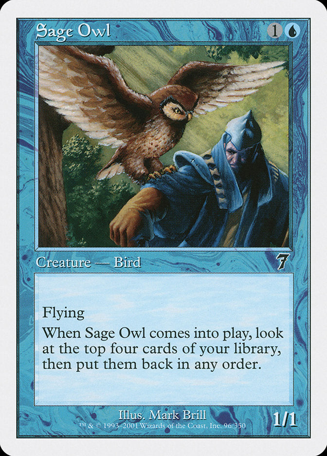 Sage Owl [Seventh Edition] | Shuffle n Cut Hobbies & Games