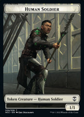 Eldrazi // Human Soldier Double-Sided Token [Streets of New Capenna Commander Tokens] | Shuffle n Cut Hobbies & Games