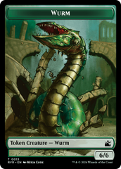 Saproling // Wurm Double-Sided Token [Ravnica Remastered Tokens] | Shuffle n Cut Hobbies & Games