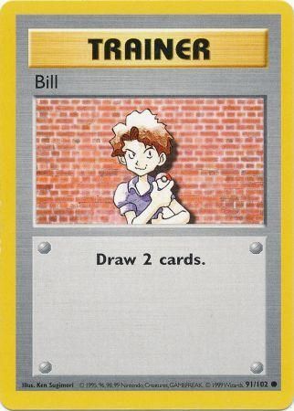 Bill (91/102) [Base Set Shadowless Unlimited] | Shuffle n Cut Hobbies & Games