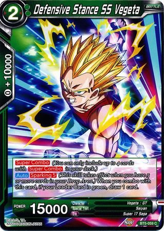 Defensive Stance SS Vegeta (BT5-059) [Miraculous Revival] | Shuffle n Cut Hobbies & Games