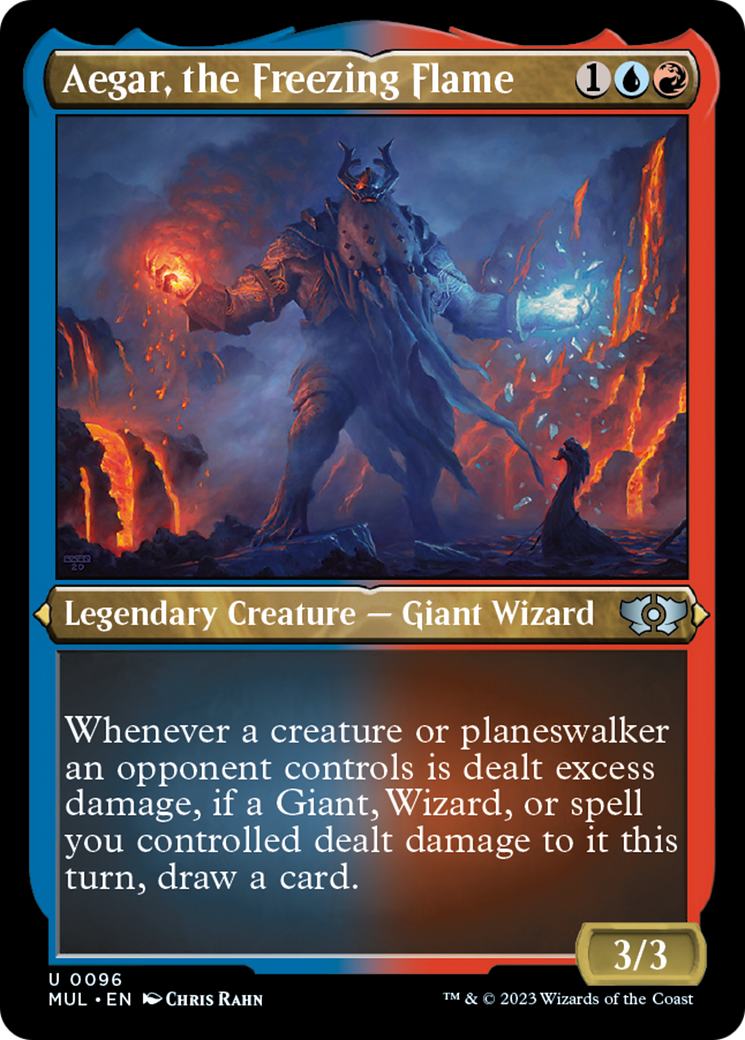 Aegar, the Freezing Flame (Foil Etched) [Multiverse Legends] | Shuffle n Cut Hobbies & Games