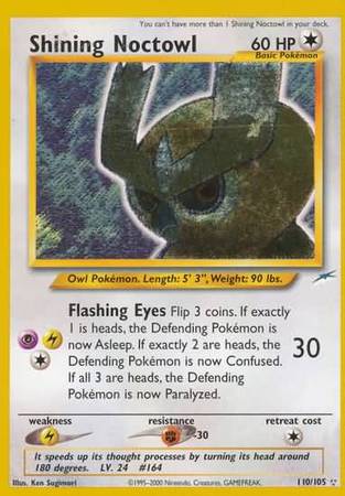 Shining Noctowl (110/105) [Neo Destiny Unlimited] | Shuffle n Cut Hobbies & Games
