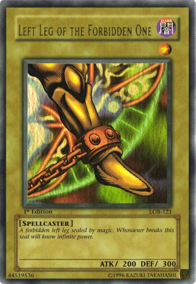 Left Leg of the Forbidden One [LOB-121] Ultra Rare | Shuffle n Cut Hobbies & Games